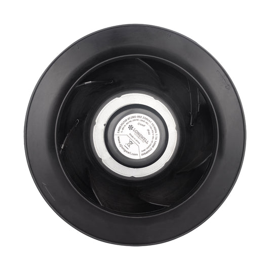 LONGWELL 280mm EC Motor Centrifugal Fan 230v Backward Curved Centrifugal Fan Without Bracket