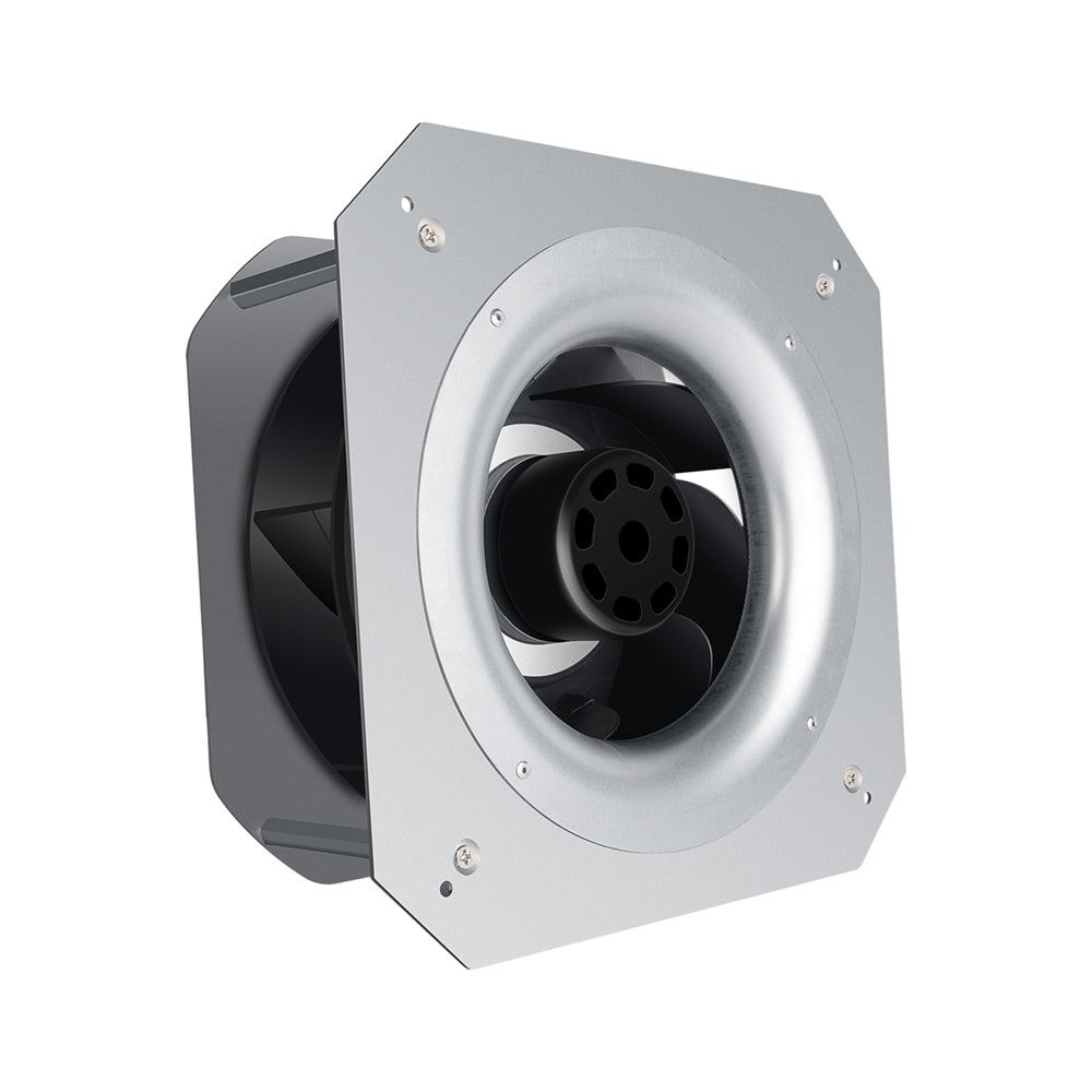 LONGWELL 220mm EC Motor Centrifugal Fan 230v Backward Curved Centrifugal Fan With Bracket