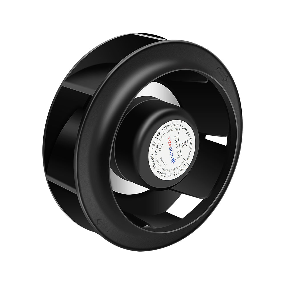 LONGWELL 175mm EC Motor Centrifugal Fan 230v Backward Curved Centrifugal Fan Without Bracket