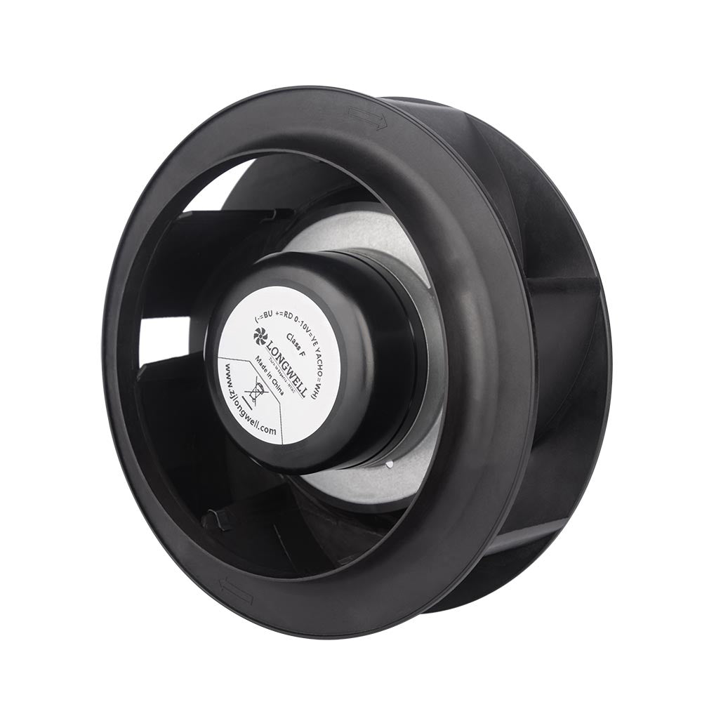 LONGWELL 190mm EC Motor Centrifugal Fan 230v Backward Curved Centrifugal Fan Without Bracket