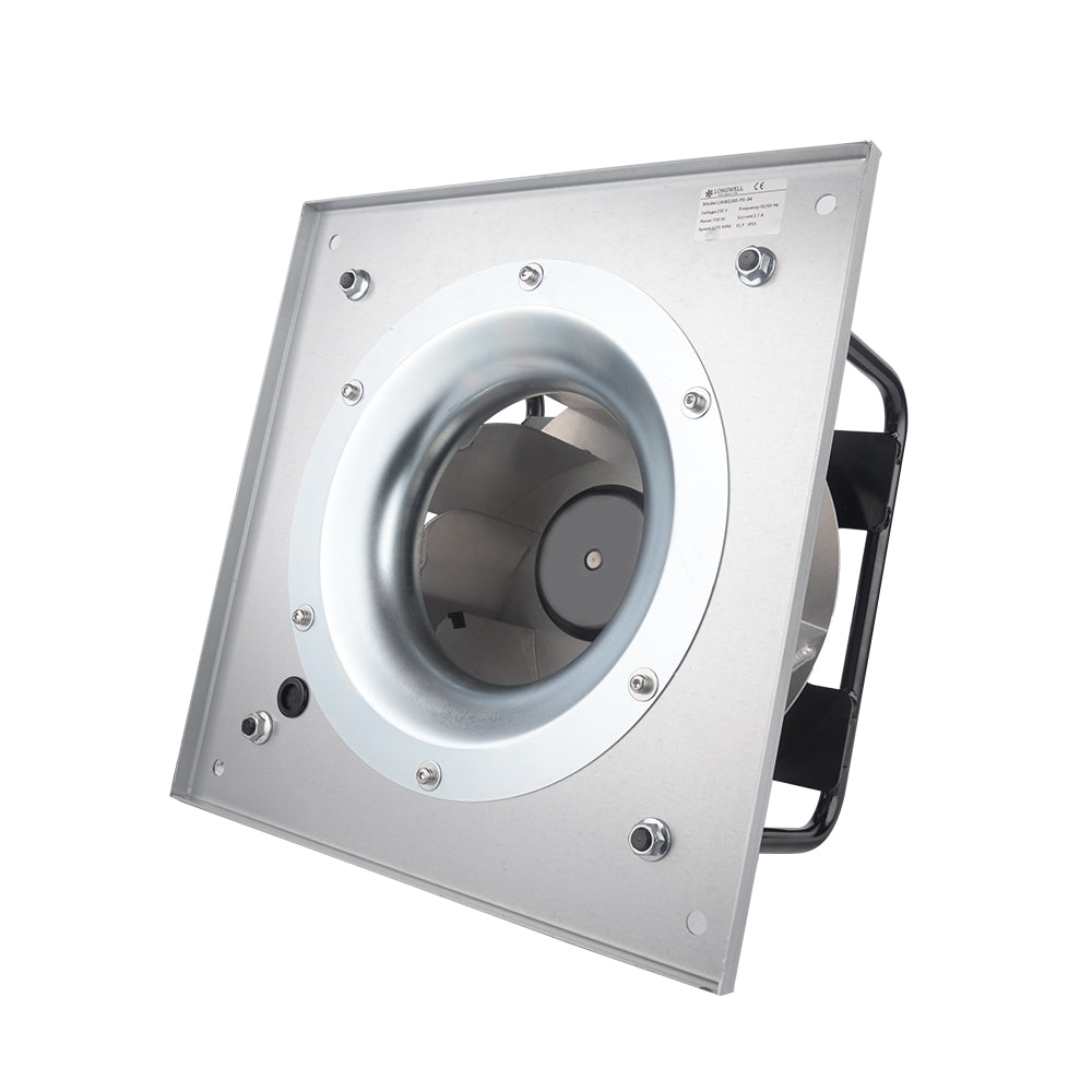 LONGWELL 280mm EC Motor Centrifugal Fan 230v Backward Curved Centrifugal Fan With Bracket
