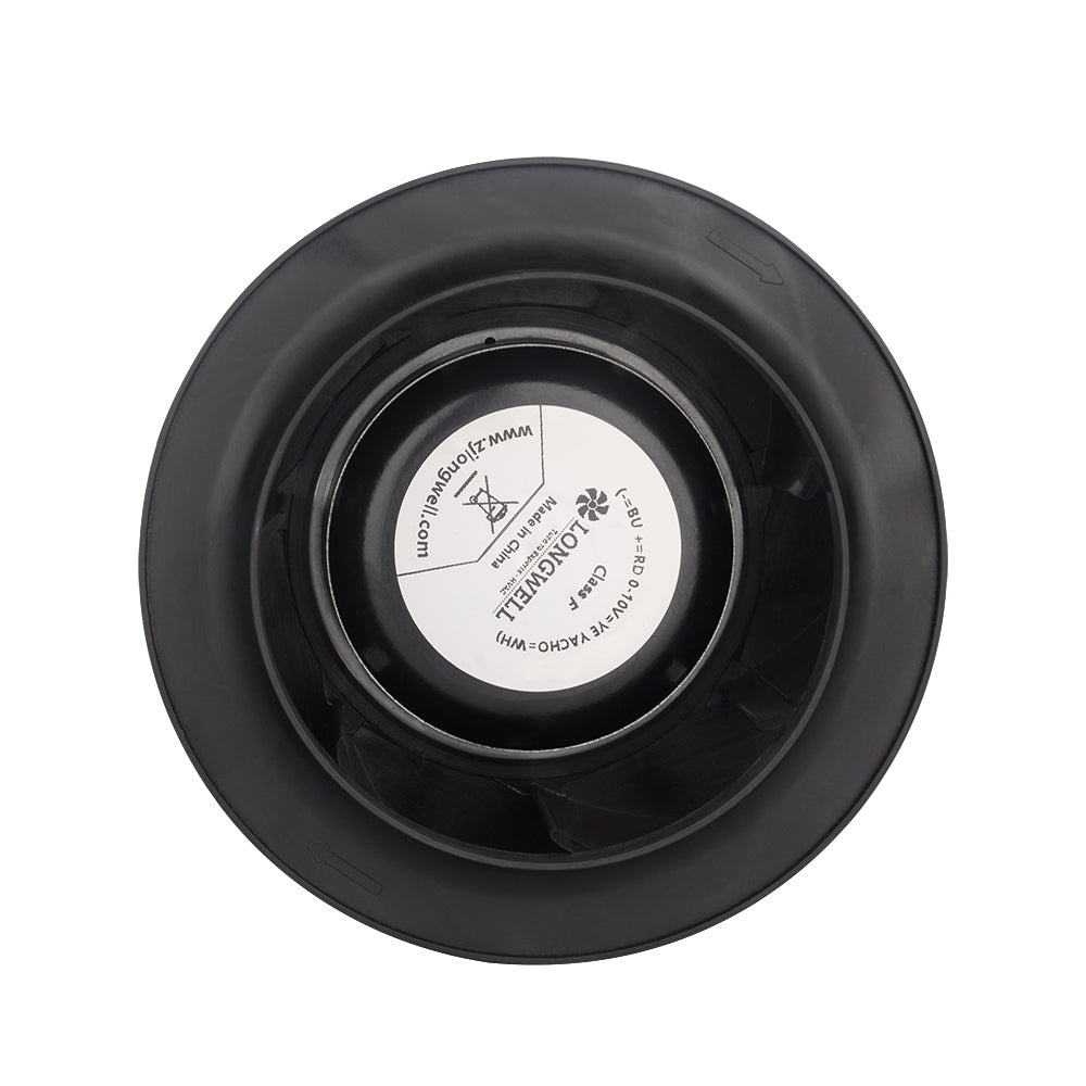 LONGWELL 155mm EC Motor Centrifugal Fan 230v Backward Curved Centrifugal Fan Without Bracket