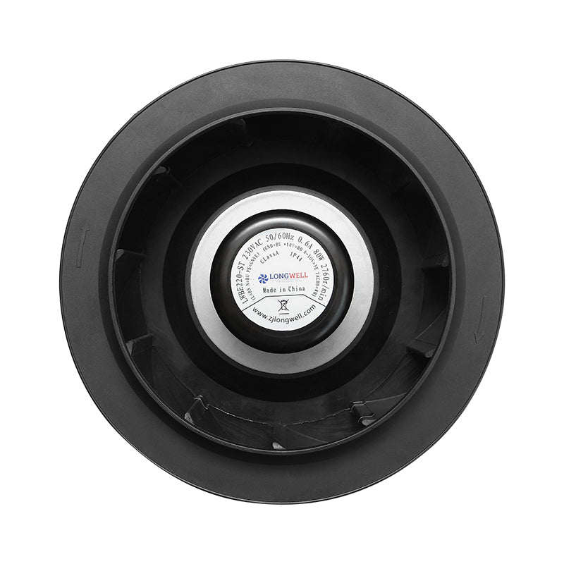 LONGWELL 220mm EC Motor Centrifugal Fan 230v Backward Curved Centrifugal Fan Without Bracket
