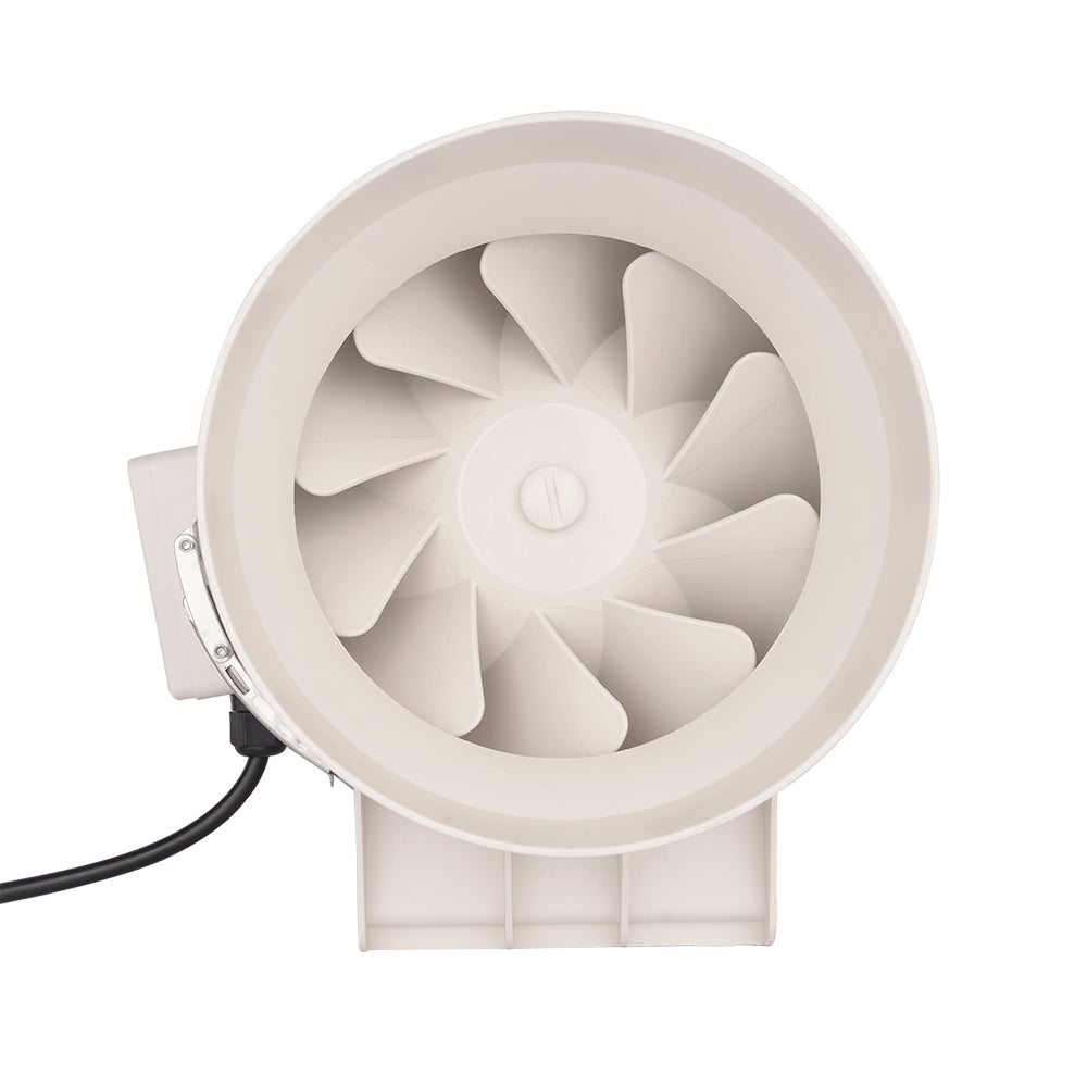 LONGWELL 250mm AC Plastic Duct Fans Ventilation Systems Hydroponic Grow Tent Inline Duct Fan
