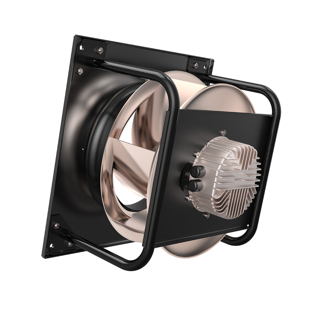 LONGWELL 560mm EC Motor Centrifugal Fan 230v Backward Curved Centrifugal Fan With Bracket