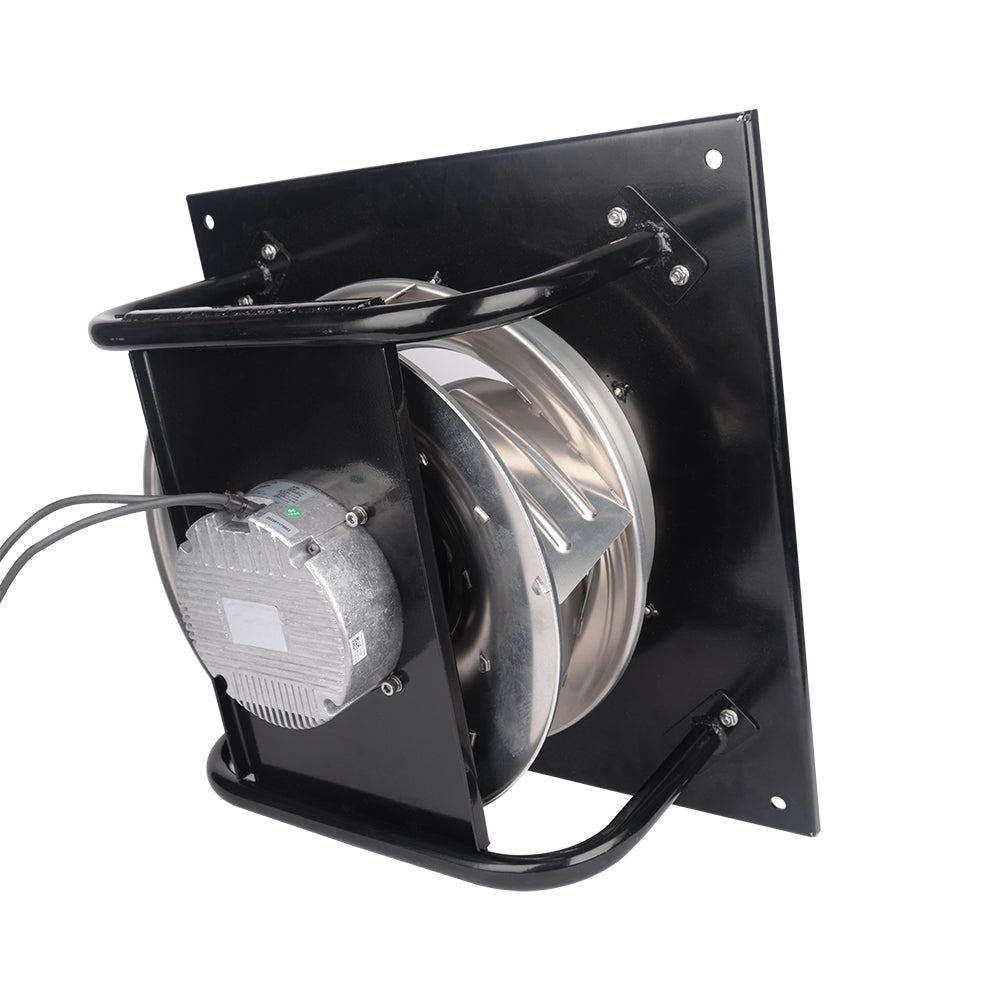 LONGWELL 400mm EC Motor Centrifugal Fan 230v Backward Curved Centrifugal Fan With Bracket