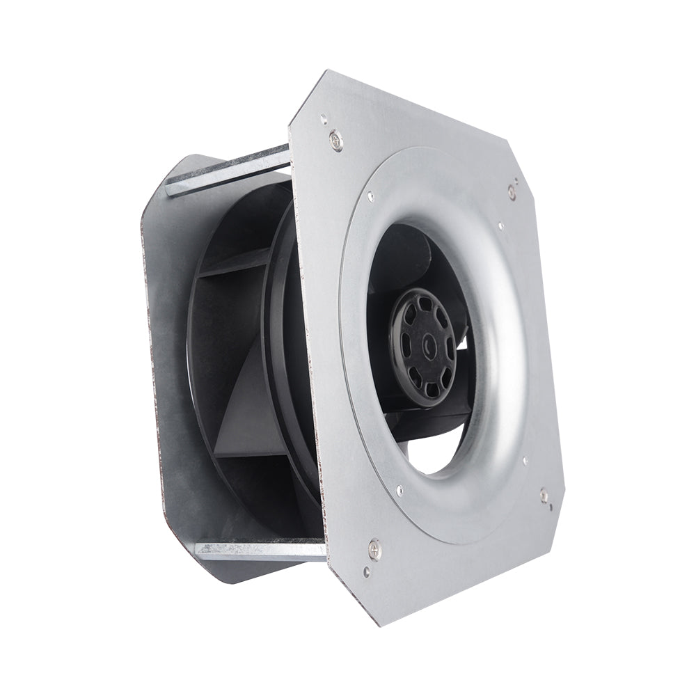 LONGWELL 250mm EC Motor Centrifugal Fan 230v Backward Curved Centrifugal Fan With Bracket
