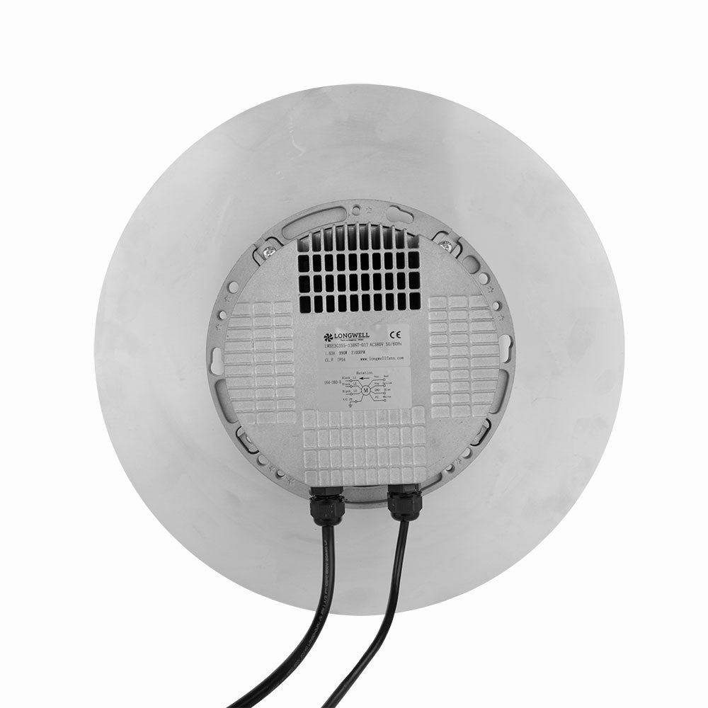 LONGWELL 400mm EC Motor Centrifugal Fan 230v Backward Curved Centrifugal Fan Without Bracket