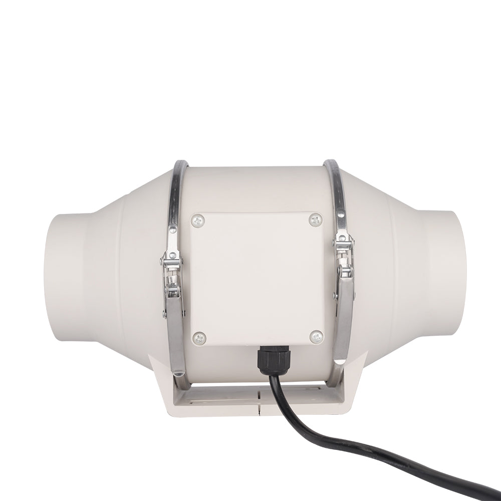 LONGWELL 125mm AC Plastic Duct Fans Ventilation Systems Hydroponic Grow Tent Inline Duct Fan