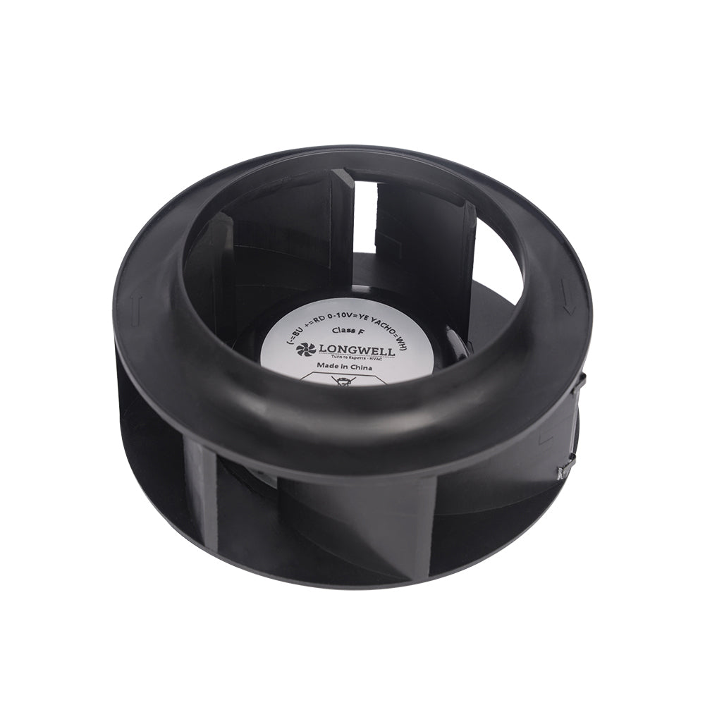 LONGWELL 155mm EC Motor Centrifugal Fan 230v Backward Curved Centrifugal Fan Without Bracket