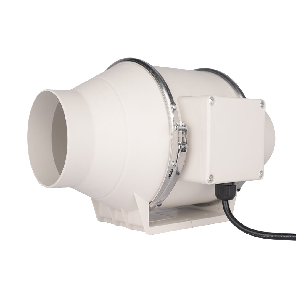 LONGWELL 125mm AC Plastic Duct Fans Ventilation Systems Hydroponic Grow Tent Inline Duct Fan