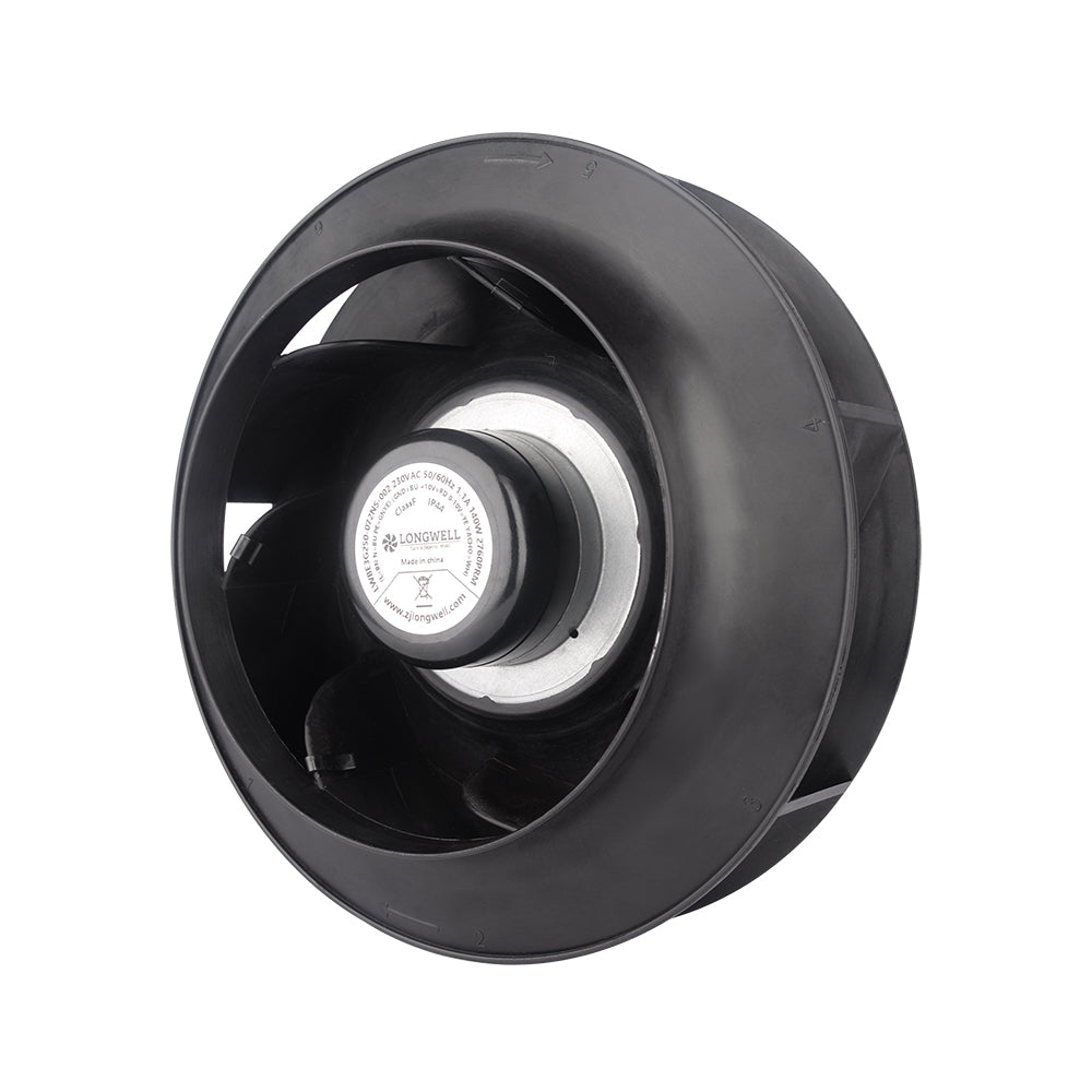 LONGWELL 280mm EC Motor Centrifugal Fan 230v Backward Curved Centrifugal Fan Without Bracket