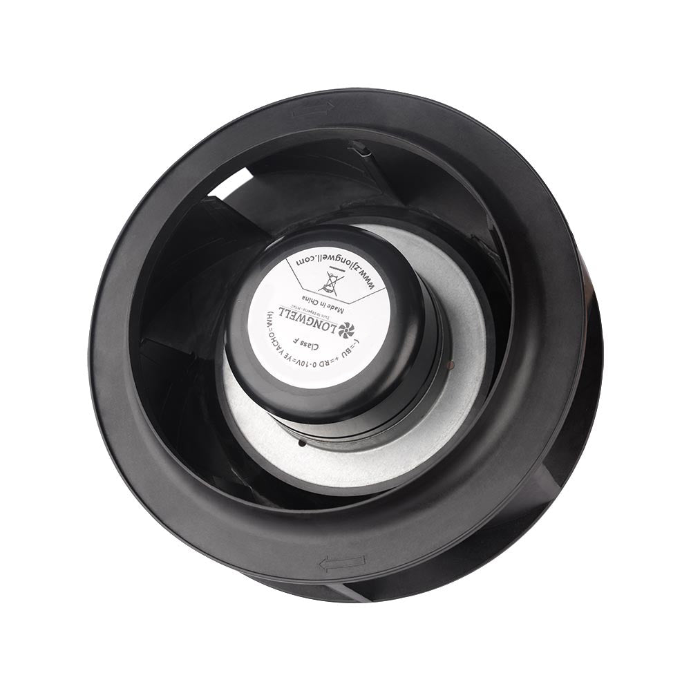 LONGWELL 190mm EC Motor Centrifugal Fan 230v Backward Curved Centrifugal Fan Without Bracket