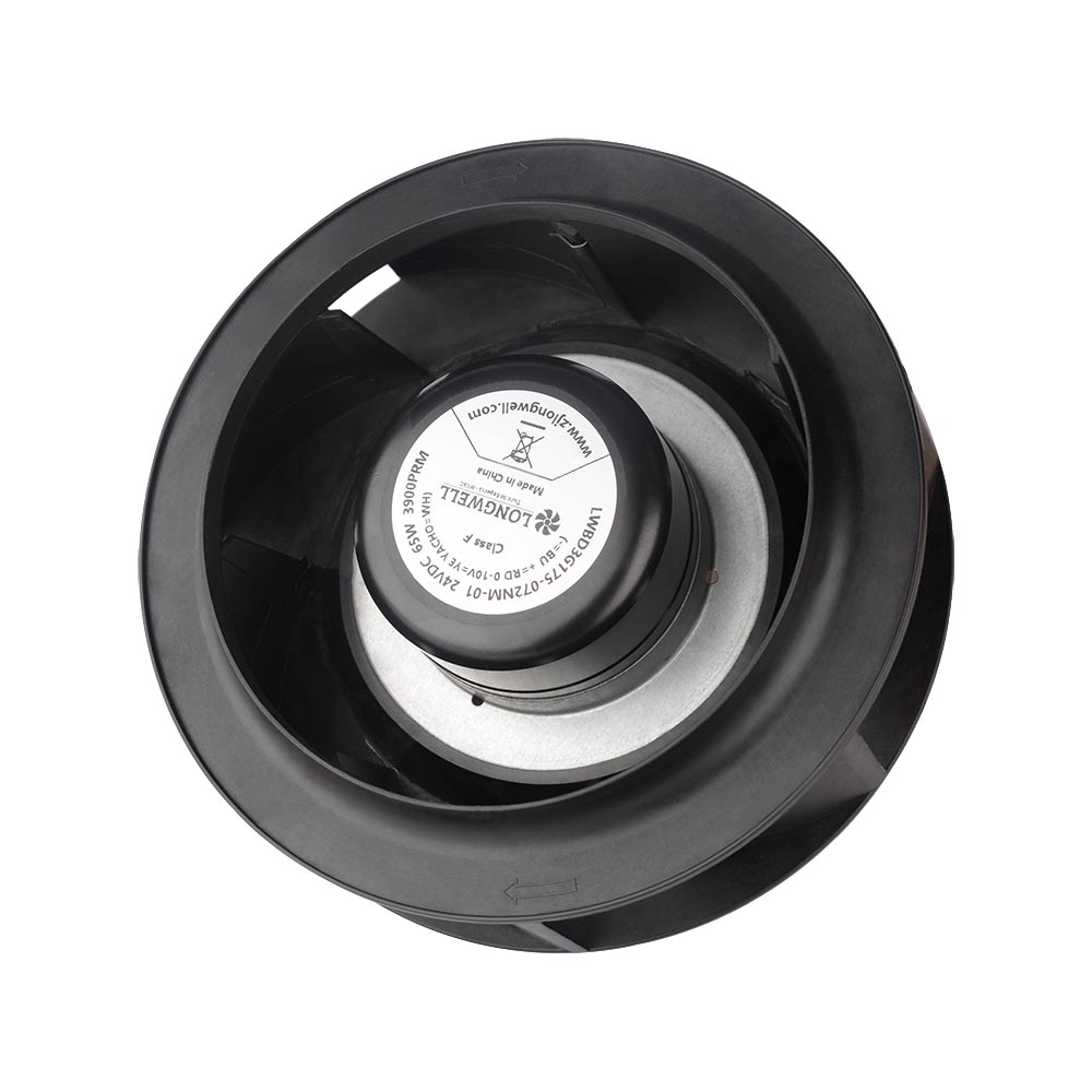 LONGWELL 175mm EC Motor Centrifugal Fan 230v Backward Curved Centrifugal Fan Without Bracket