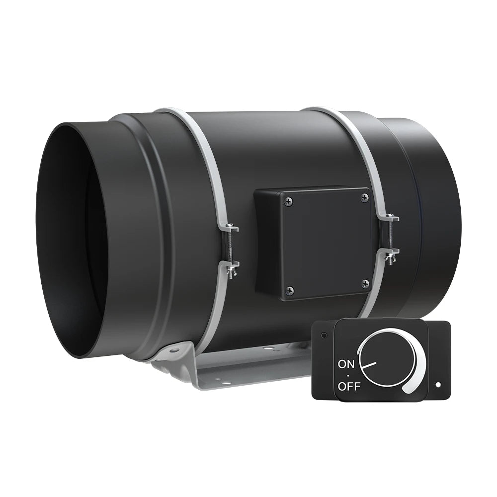 LONGWELL 4/6/8 Inch EC Inline Duct Fan High-Performance HVAC Hydroponics EC Plastic Duct Ventilation Exhaust Fan