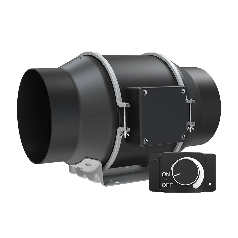 LONGWELL 4/6/8 Inch EC Inline Duct Fan High-Performance HVAC Hydroponics EC Plastic Duct Ventilation Exhaust Fan