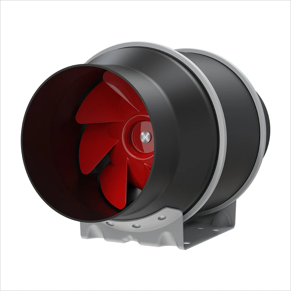 LONGWELL 4/6/8 Inch EC Inline Duct Fan High-Performance HVAC Hydroponics EC Plastic Duct Ventilation Exhaust Fan
